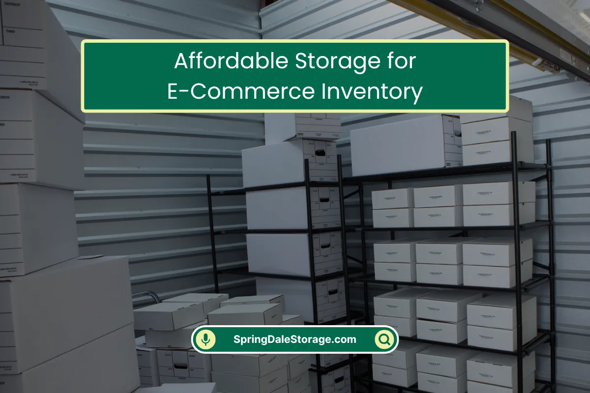 Affordable Storage for E-Commerce Inventory Affordable Storage for E-Commerce Inventory