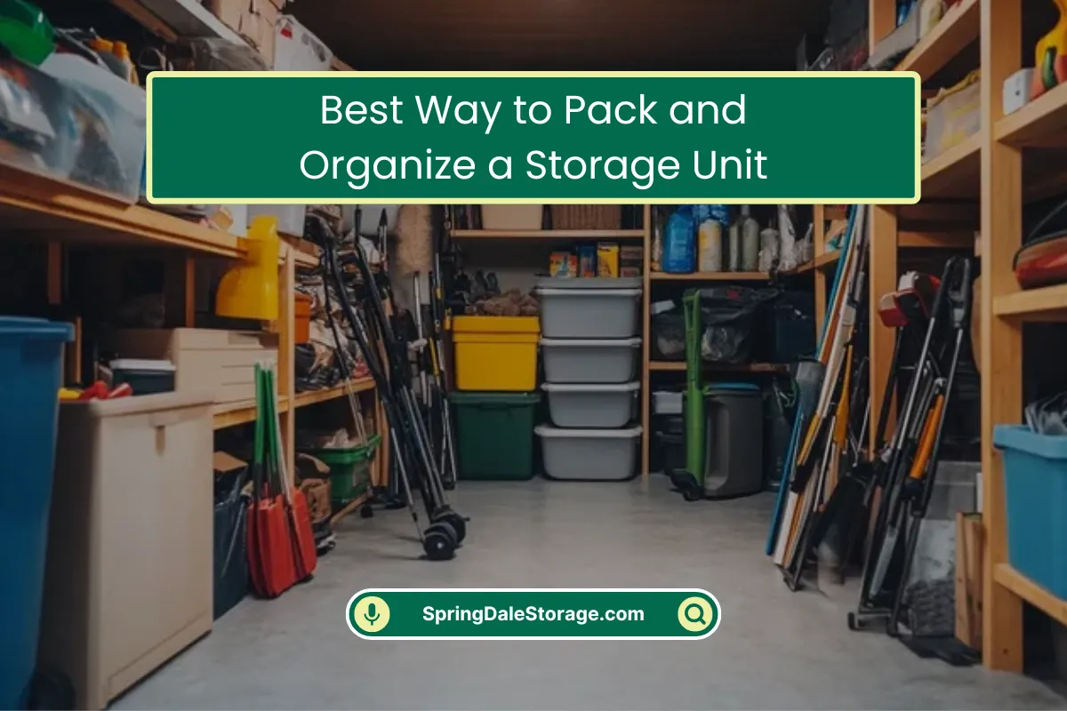 Best Way to Pack and Organize a Storage Unit Best Way to Pack and Organize a Storage Unit