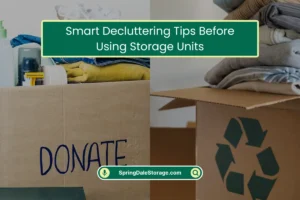 Decluttering Tips Using Storage Units
