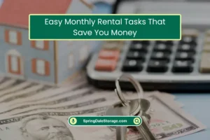 Easy Monthly Rental Tasks That Save You Money