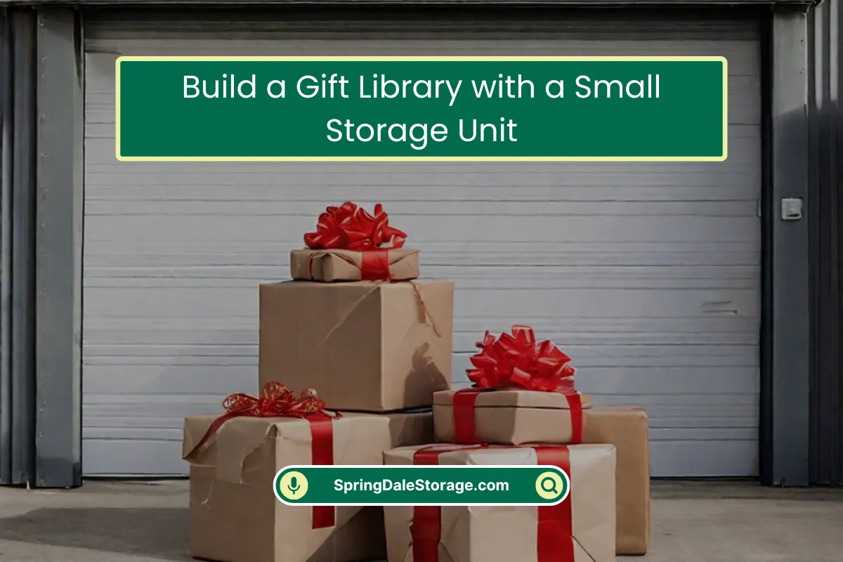 Gift Library in a Small Storage Unit Gift Library in a Small Storage Unit