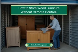 How to Store Wood Furniture Without Climate Control
