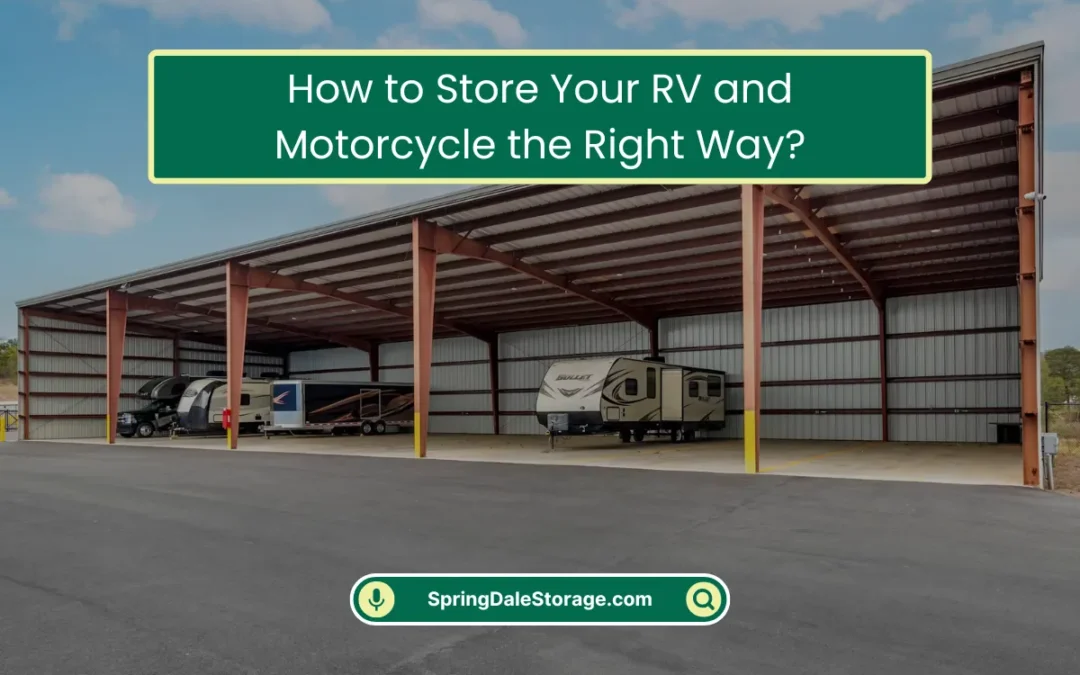 How to Store Your RV and Motorcycle the Right Way? (2025)