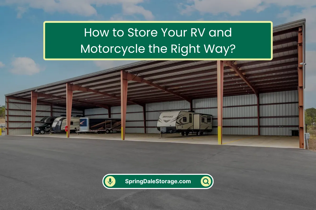 How to Store Your RV and Motorcycle the Right Way How to Store Your RV and Motorcycle the Right Way