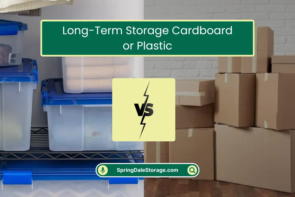 Long-Term Storage Cardboard vs Plastic Long-Term Storage Cardboard vs Plastic