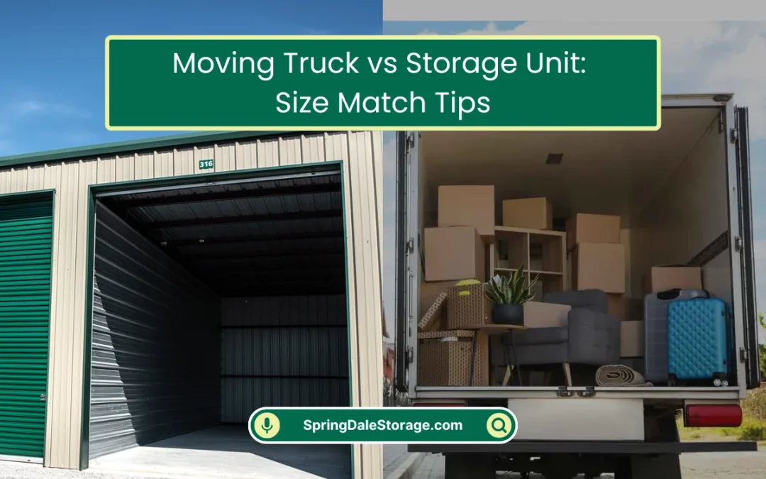 Moving Truck vs Storage Unit: Size Match Tips (2025)