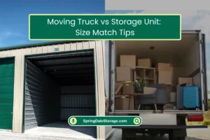 Moving Truck vs Storage Unit Size Tips