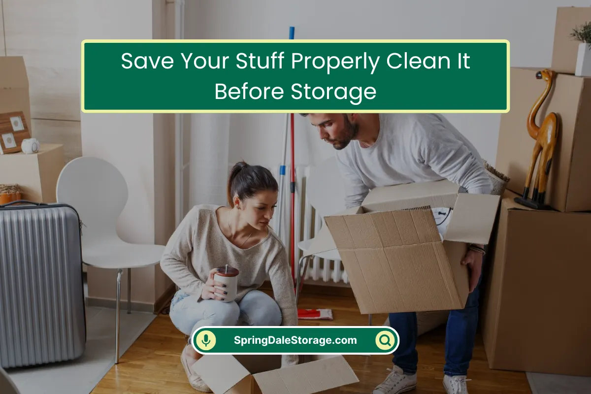 Save Your Stuff Properly Clean It Before Storage