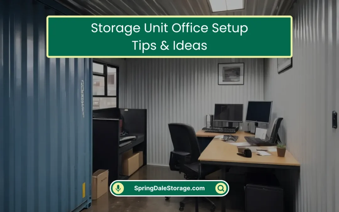Storage Unit Office Setup Tips & Ideas (2025)
