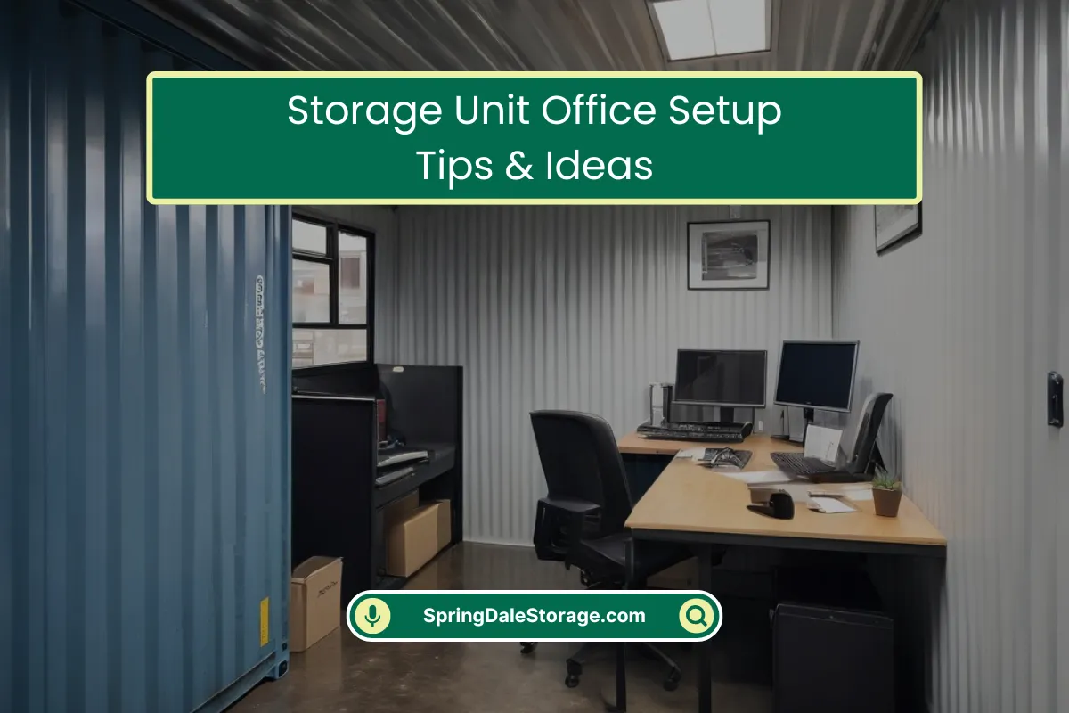 Storage Unit Office Setup Tips & Ideas Storage Unit Office Setup Tips & Ideas