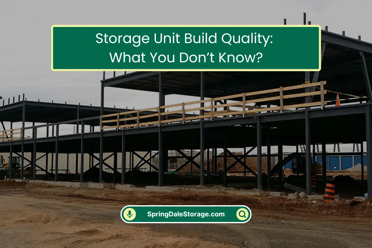 Storage Unit Quality What to Look For Storage Unit Quality What to Look For
