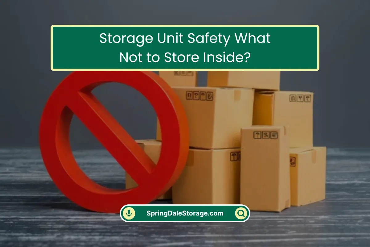 Storage Unit Safety Not to Store Inside Storage Unit Safety Not to Store Inside