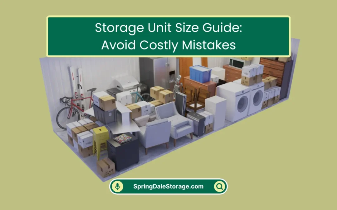 Storage Unit Size Guide: Avoid Costly Mistakes (2025)