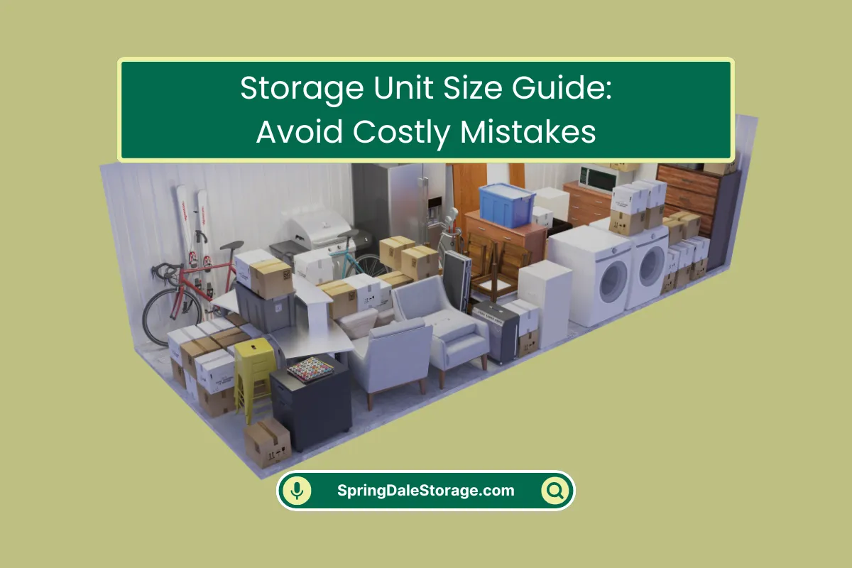 Storage Unit Size Guide Avoid Mistakes