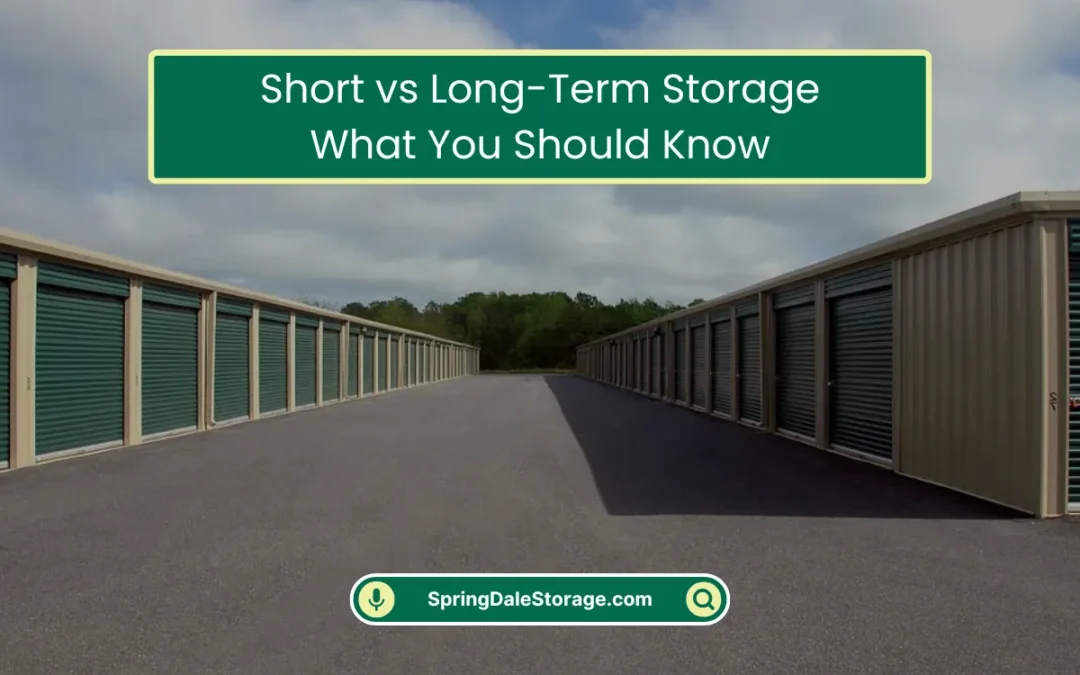 Short vs Long-Term Storage: What You Should Know (2025)