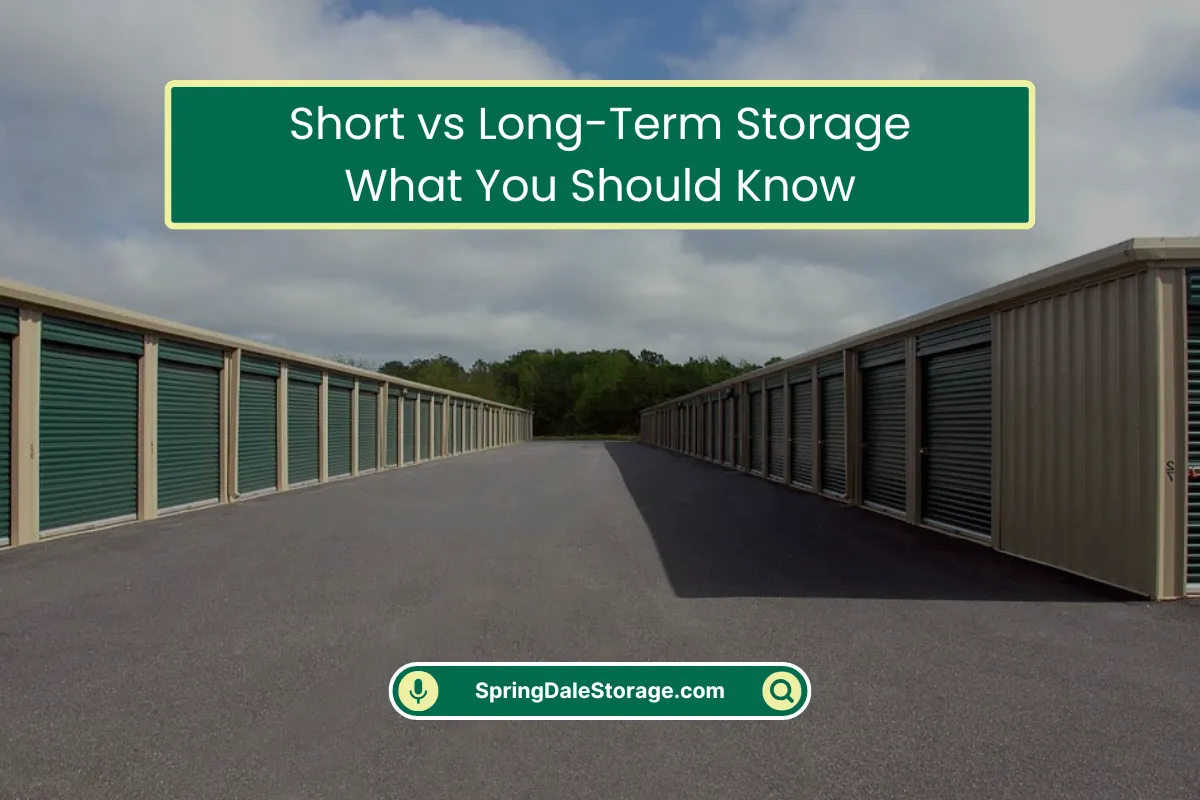 Short vs Long-Term Storage What Matters Short vs Long-Term Storage What Matters