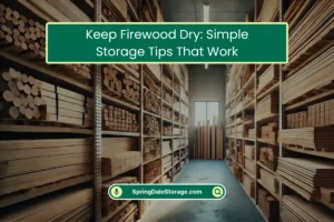 Keep Firewood Dry Simple Storage Tips
