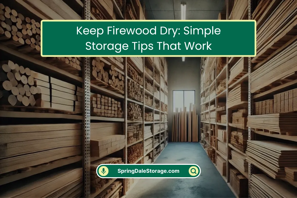 Keep Firewood Dry Simple Storage Tips