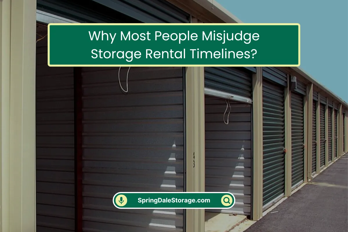 People Misjudge Storage Rental Timelines