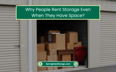 Why People Rent Storage Even When They Have Space? (2026)