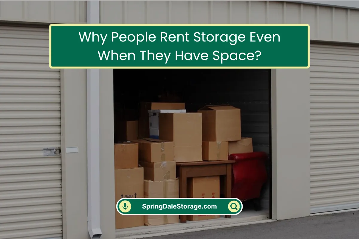 People Rent Storage Even When They Have Space