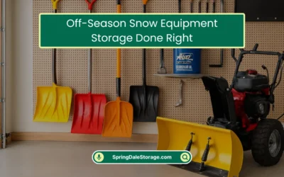 Off-Season Snow Equipment Storage Done Right (2026)